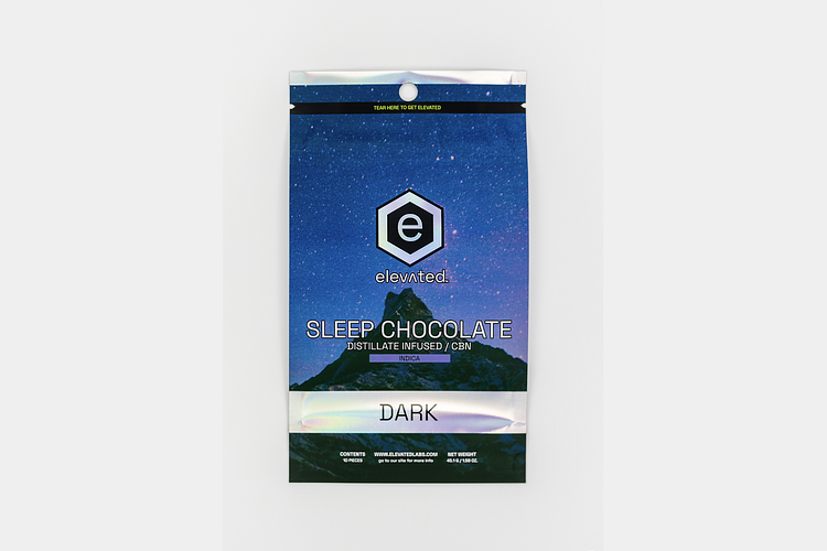 Dark Chocolate Sleep 100mg 10ct by Elevated
