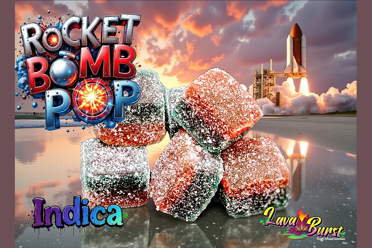 Rosin Gummies Rocket Bomb (I) 100mg 10ct by Equilibrium