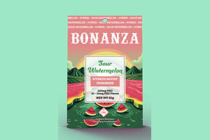 Sour Watermelon 10ct by Bonanza